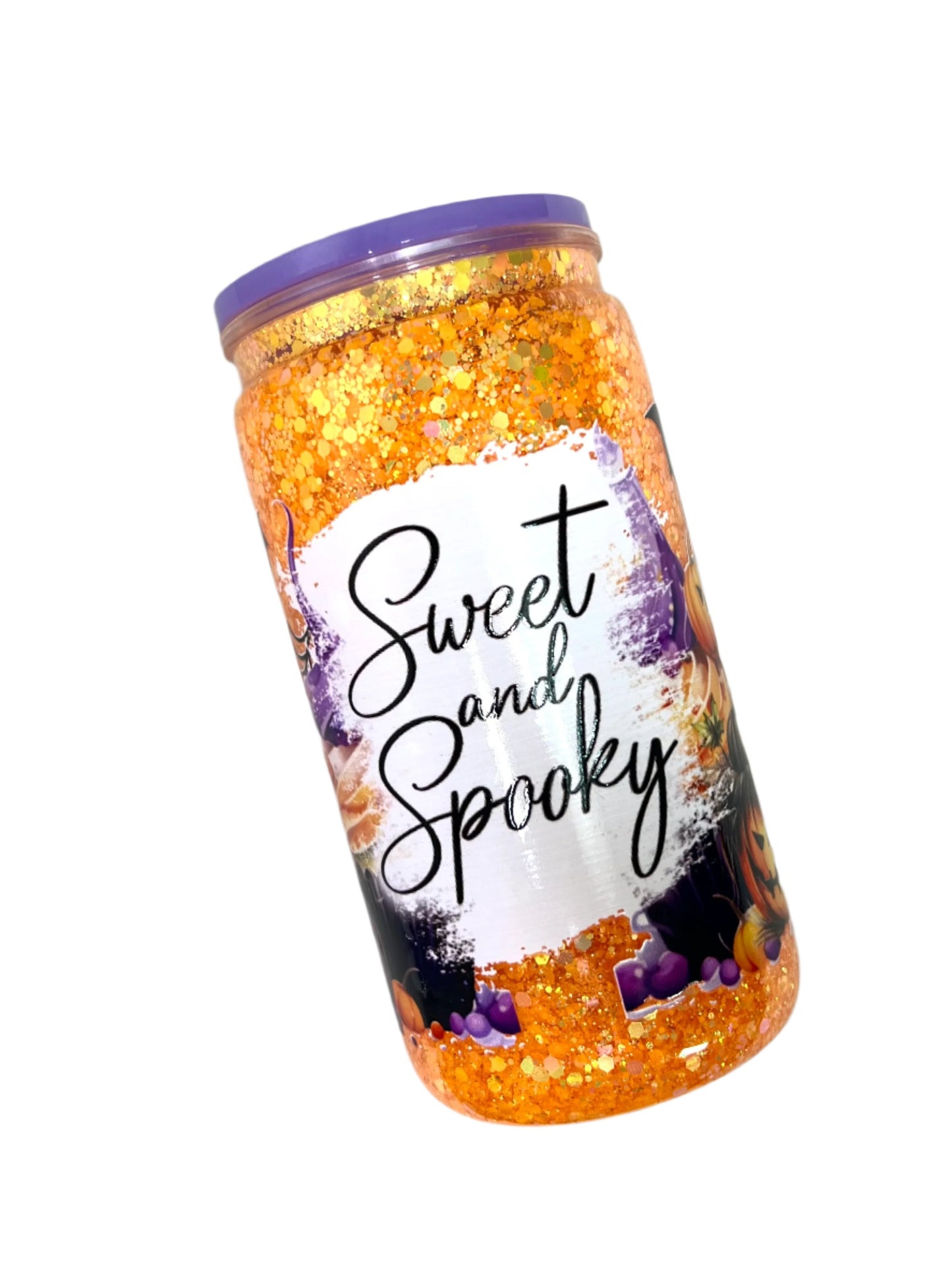 Sweet & Spooky 16oz Acrylic Snowglobe Tumbler
