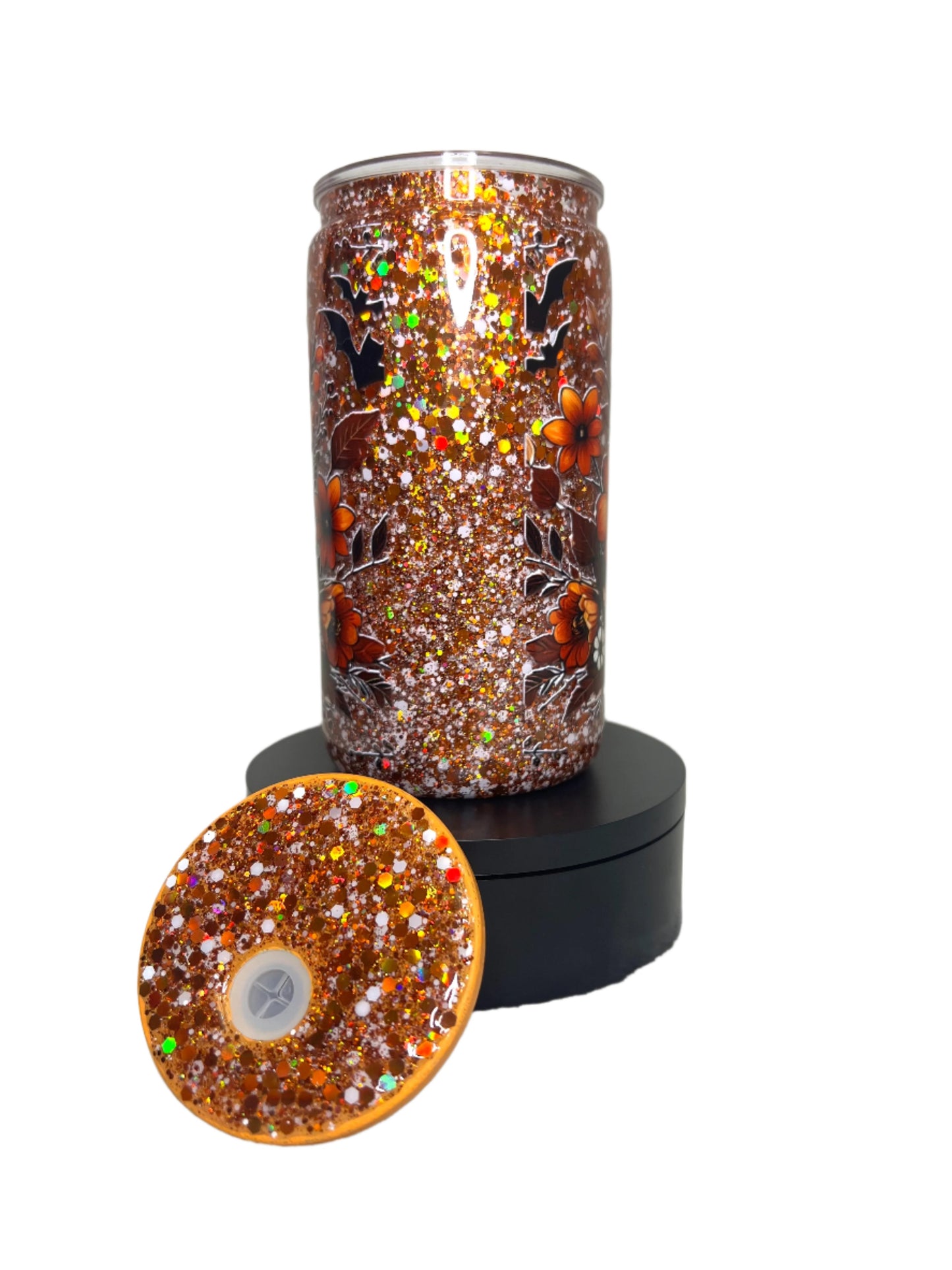 16oz Hey Boo Acrylic Snowglobe Tumbler