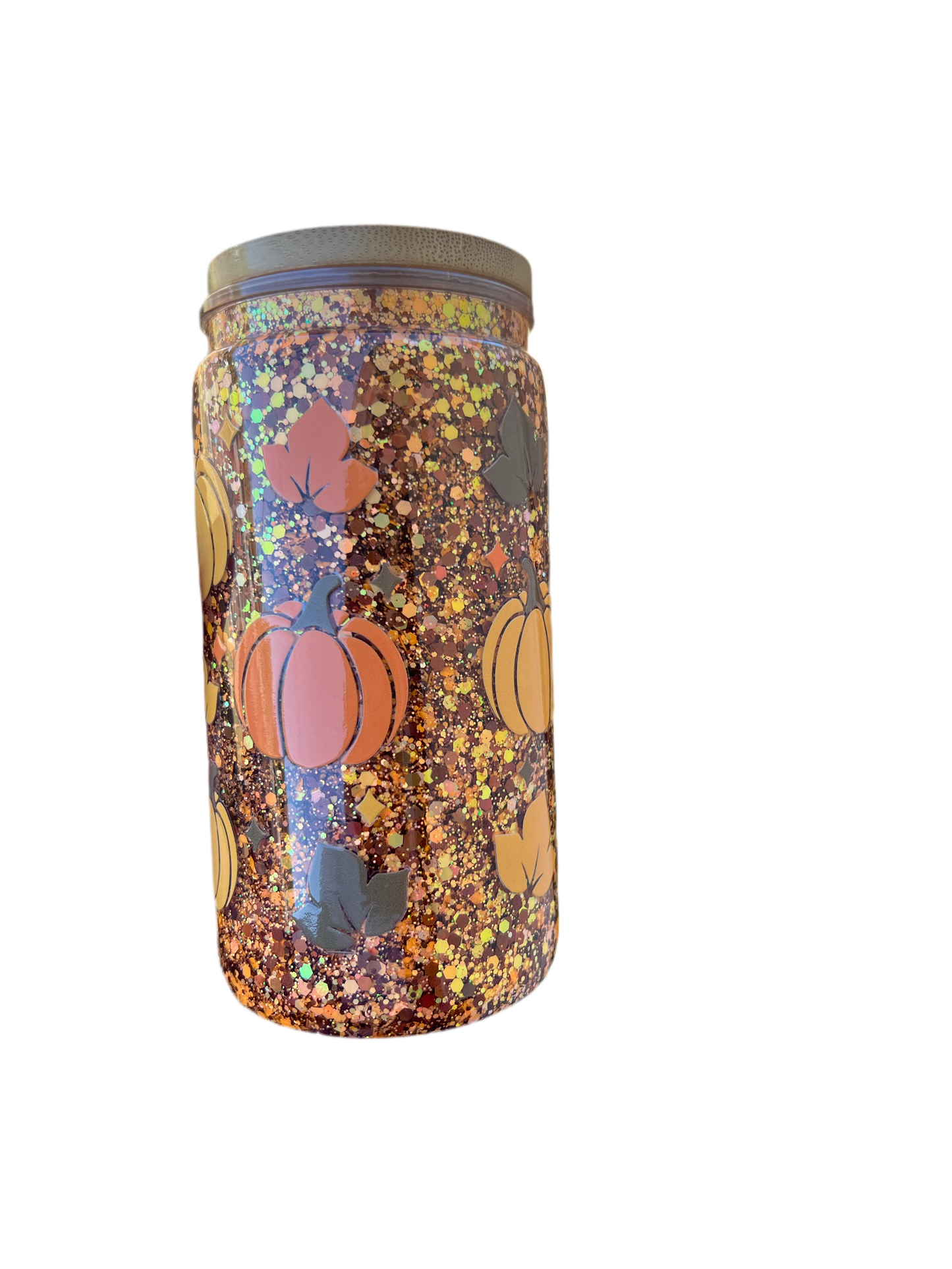 Thick Thighs Fall Vibes 16oz Acrylic Snowglobe Tumbler
