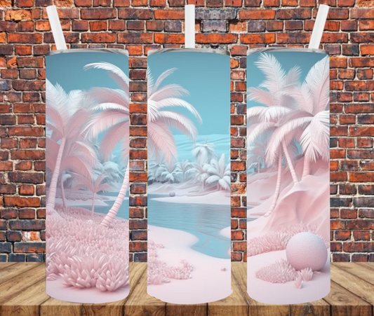 Fantasy Beach Scene Sublimation Transfer