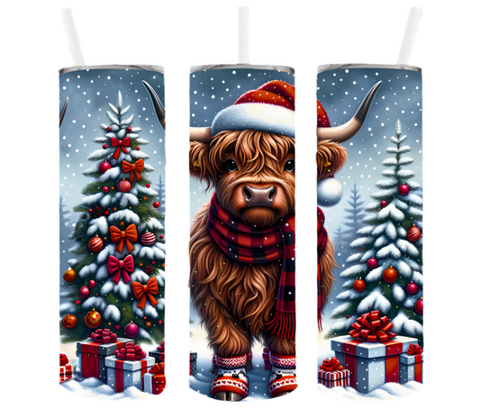 Christmas Cow Sublimation Transfer