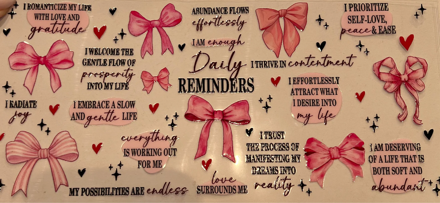 Daily Affirmations UVDTF Wrap