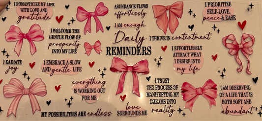 Daily Affirmations UVDTF Wrap