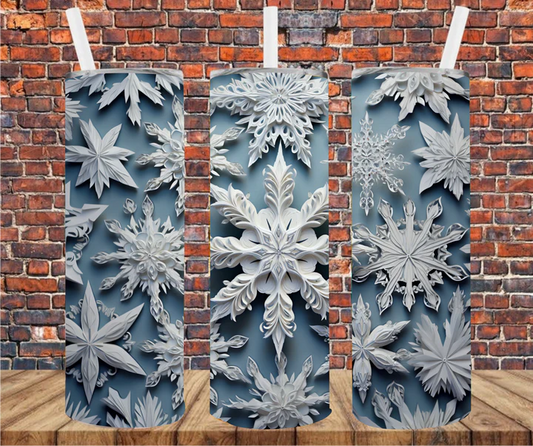 3D Snowflakes Sublimation Transfer