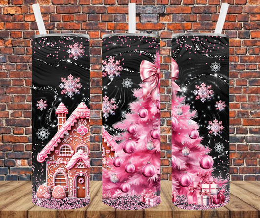 Pink Christmas Sublimation Transfer